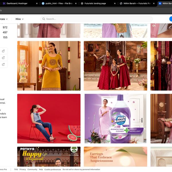 Behance profile screenshot